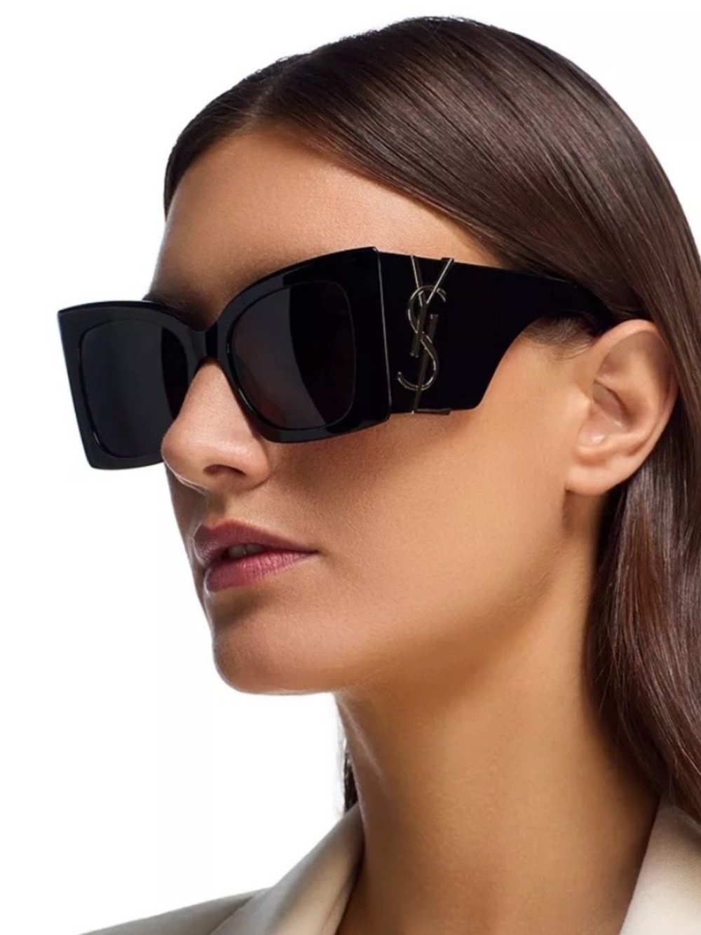 Saint Laurent Blaze monogram cat eye sunglasses